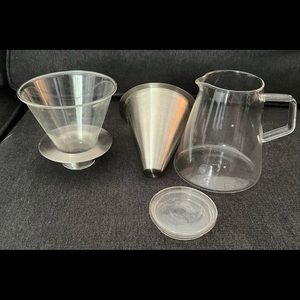 Glass pour over coffee maker